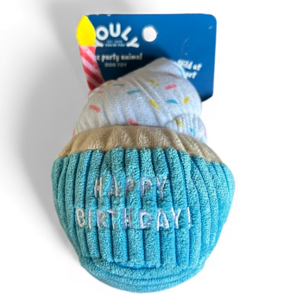 Birthday cupcake dog toy NEW